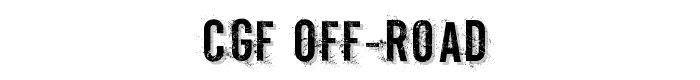 CGF Off-Road font